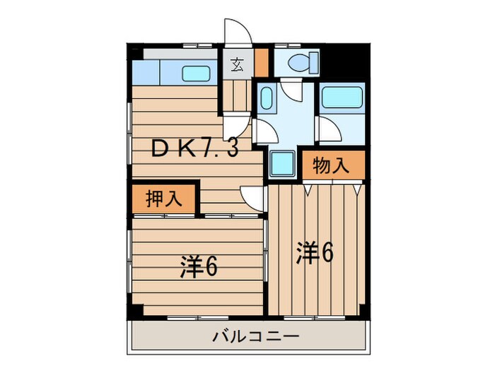間取り図 サウスコ－ト日吉