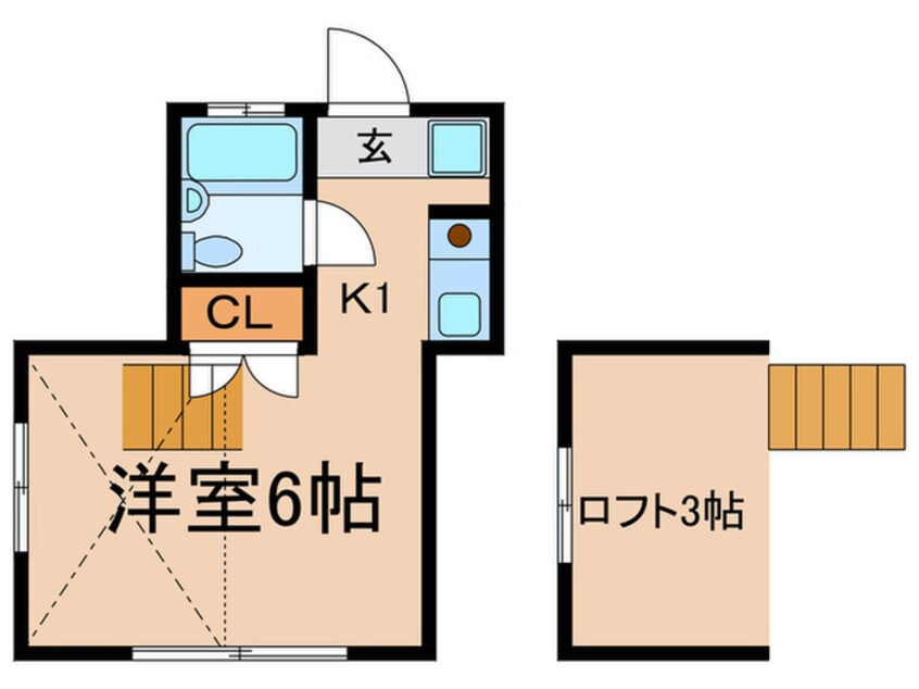 間取図 メゾネットミサキ