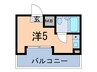 コ－ポヨコヤマ 1Rの間取り