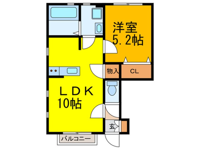 間取図 カサ　フェリス