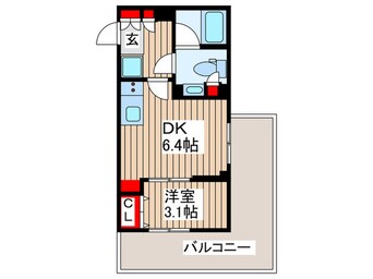 間取図 クレヴィアリグゼ日暮里