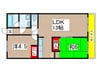 第２大越ビル 2LDKの間取り