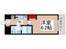 エコロジ－潮見レジデンス 1Kの間取り