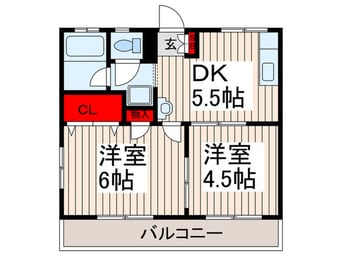 間取図 コーポジュアン
