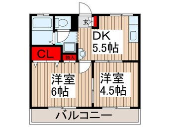 間取図 コーポジュアン