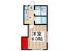 草野ハイツ 1Kの間取り