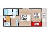 ＡＪ南流山Ｓｅｃｏｎｄ 1LDKの間取り