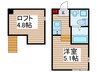レグノテラス竹ノ塚 1Rの間取り