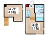 レグノテラス竹ノ塚 1Rの間取り