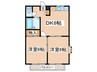 エステートピアさいとう 2DKの間取り