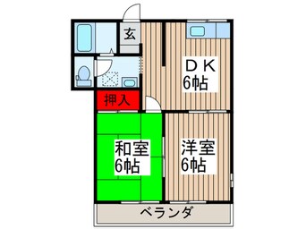 間取図 クレモンテ朝日　Ａ棟