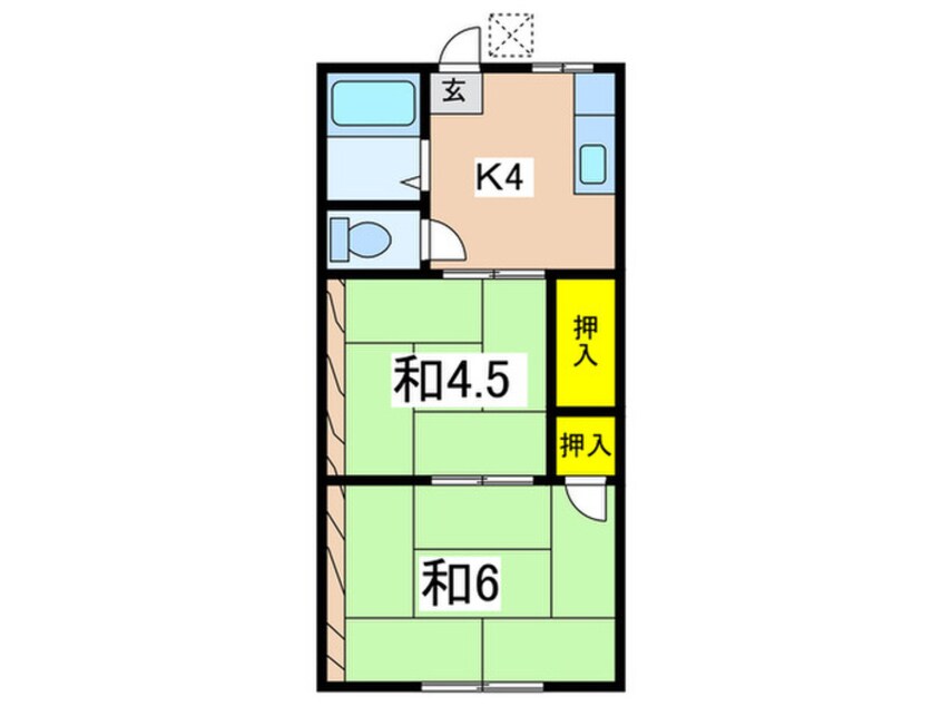 間取図 シティハイムヒラツカ