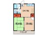 コーポ　エム 2DKの間取り