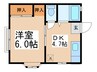 アパート美里 1DKの間取り