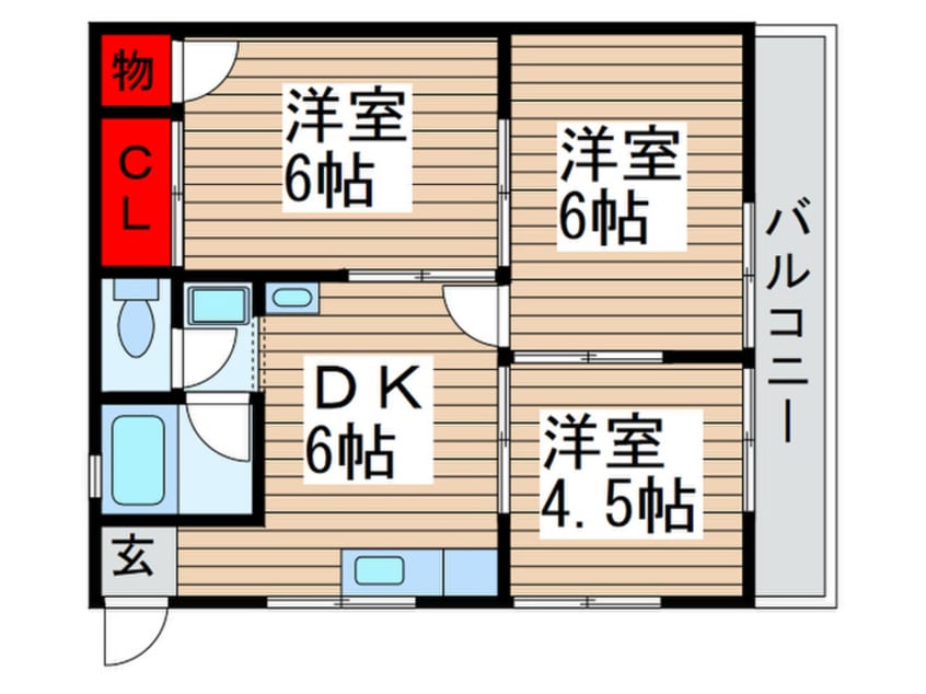 間取図 アドミナル３号棟