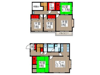 間取図 伊奈町小室貸家