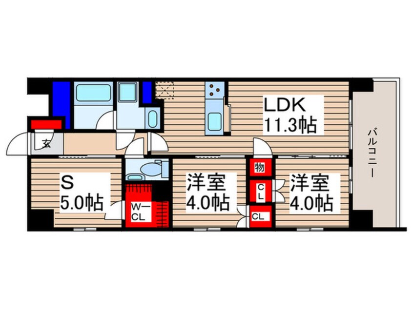間取図 仮)P・S上福岡新築MS
