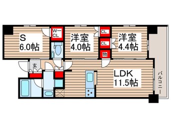 間取図 仮)P・S上福岡新築MS