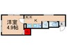 コートハウス西新井本町 1Kの間取り