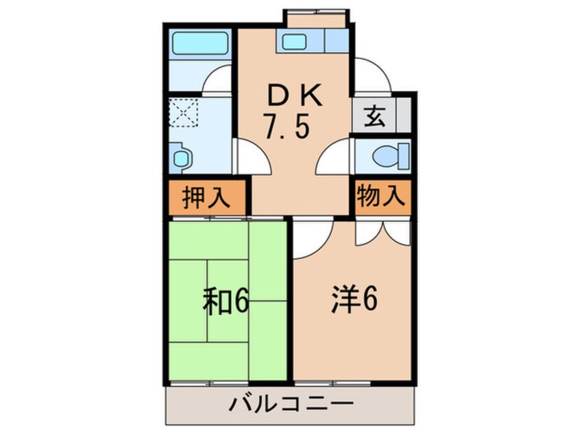 間取図 クリ－クサイドＣ