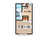 Ａｍｏｕｒ　ｅｎ　ｃａｇｅ 1Kの間取り