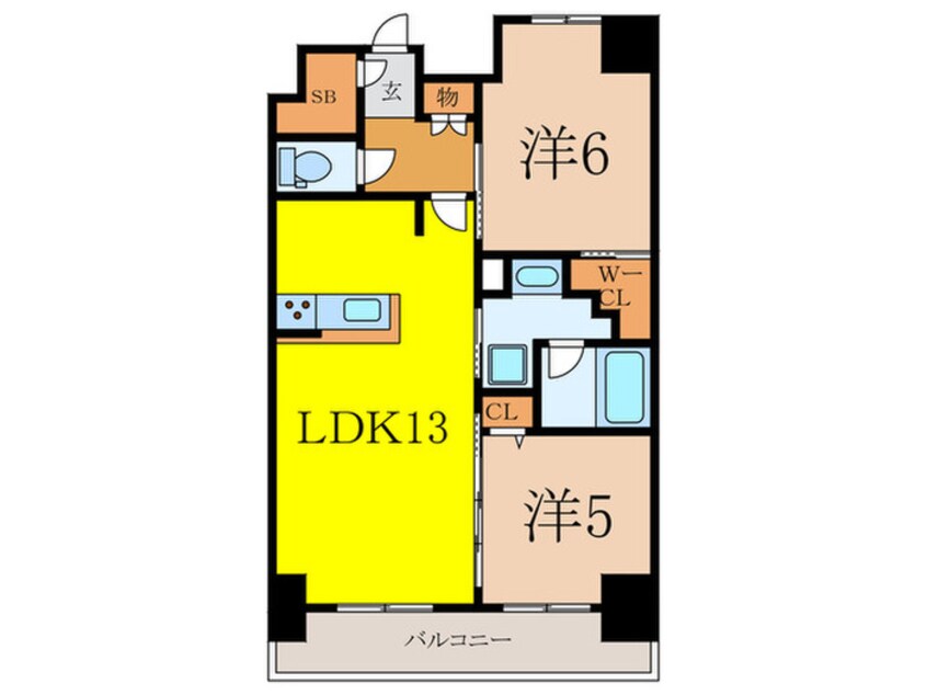 間取図 Ｓ－ＲＥＳＩＤＥＮＣＥ王子Nord