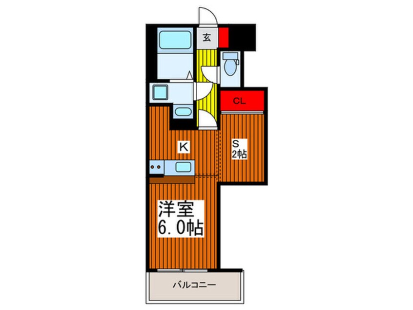 間取図 CROSS COURT Naka-Aoki