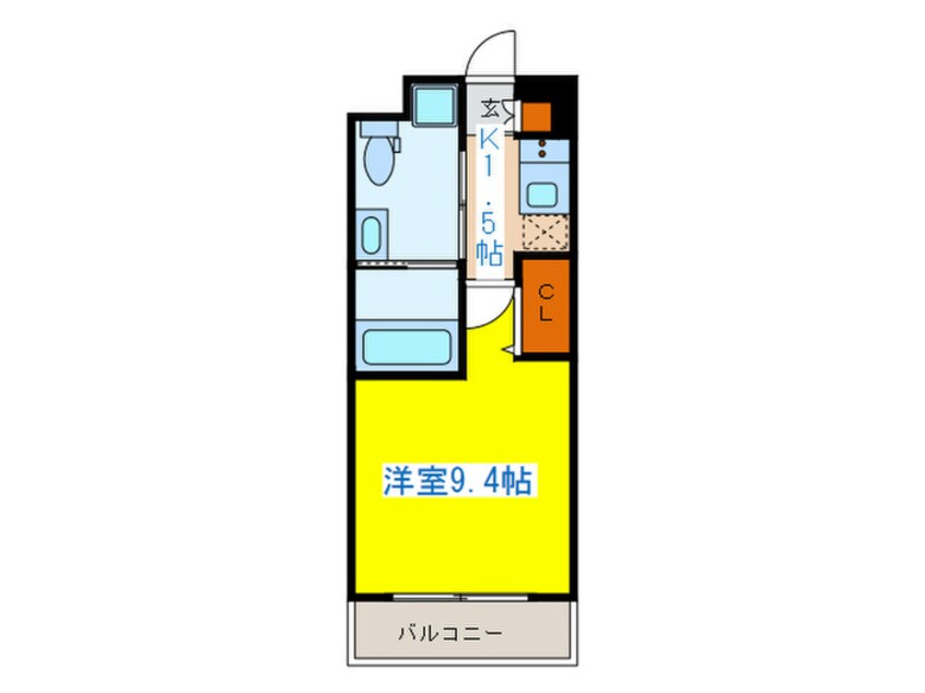 間取図 ｼﾞｪﾉｳﾞｨｱ新中野ｽｶｲｶﾞ-ﾃﾞﾝ