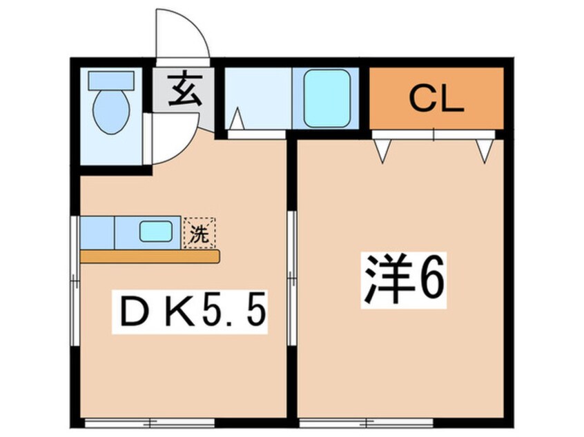 間取図 ハイツ風花