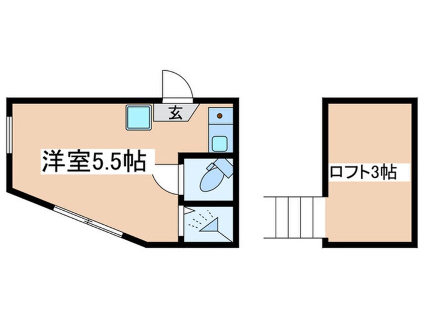 間取図 ユナイト清水ヶ丘ｱﾅ・ﾛｯｷﾝｸﾞ