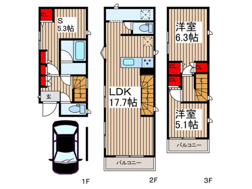 間取図 Kolet市川♯11