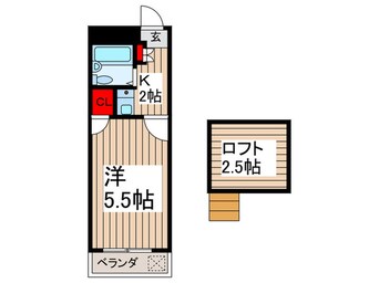 間取図 アルトーロ蒲生Ⅱ