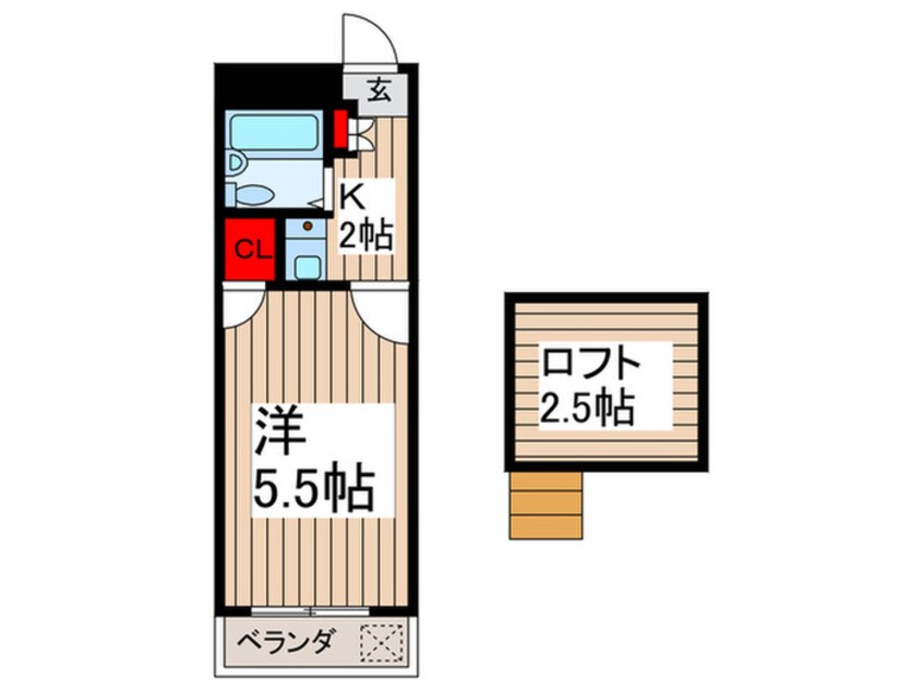 間取図 アルトーロ蒲生Ⅱ