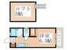 リバーフィールド武蔵野 1Rの間取り