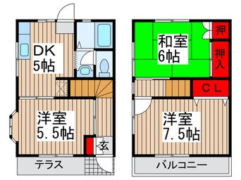 間取図 高橋ガ－デンハウスＢ棟