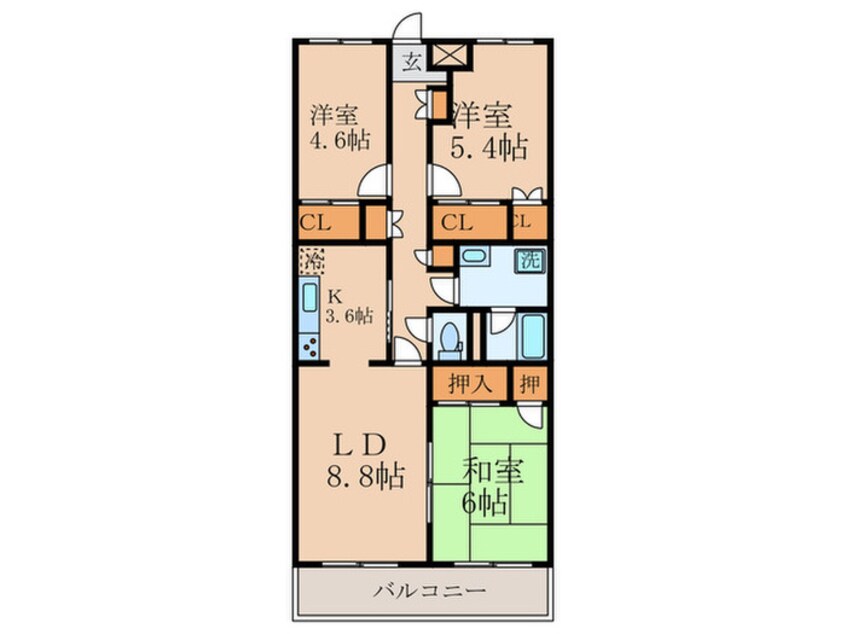 間取図 ビューパレス２１