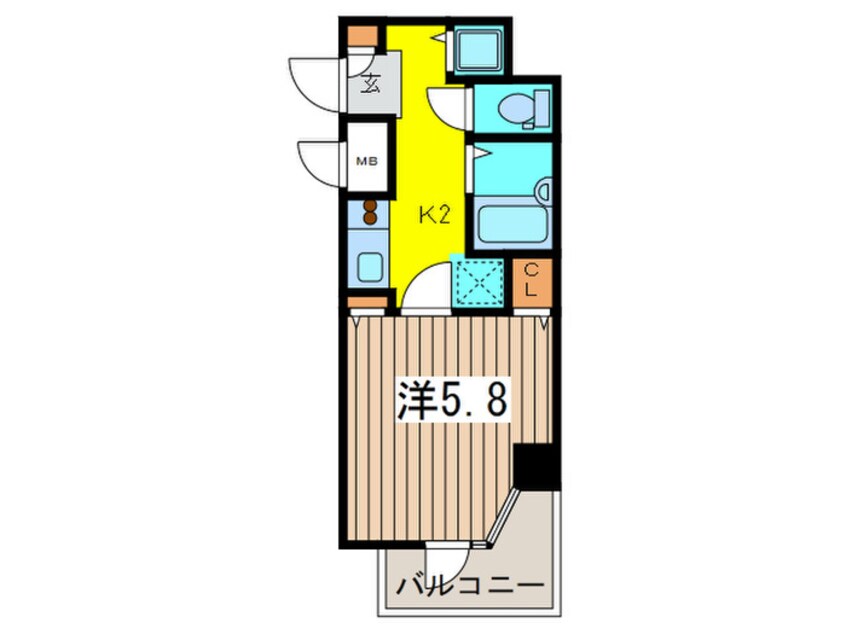 間取図 ガラ・グランディ日本橋（318）