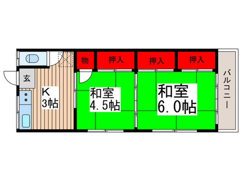 間取図 さいわい荘