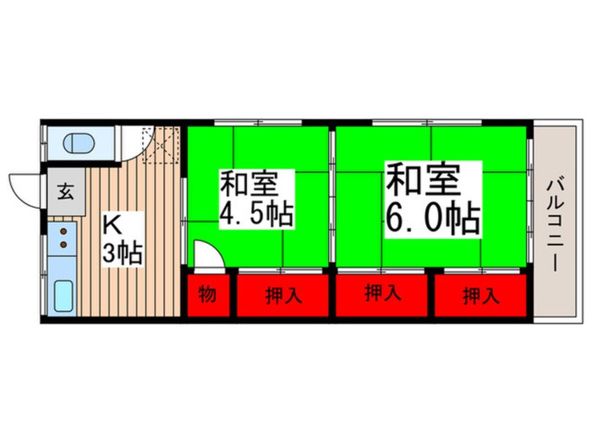 間取図 さいわい荘