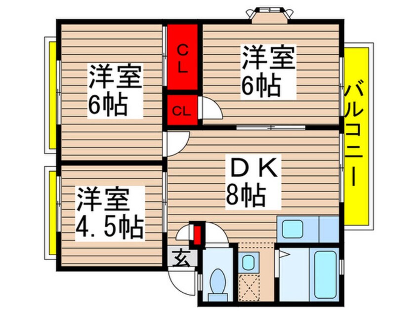 間取図 サンライフ９１