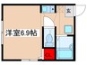 アイザックヒルズ百合丘 1Rの間取り