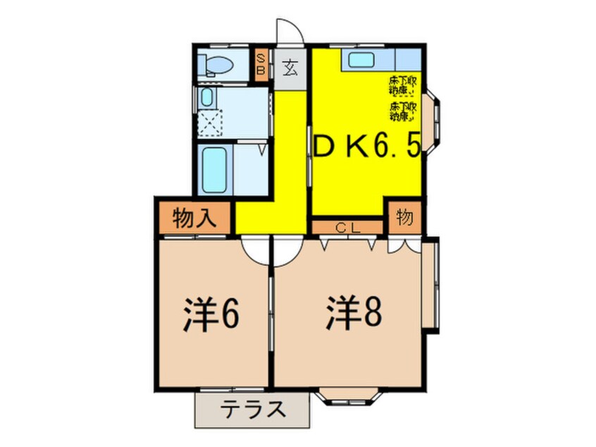 間取図 シュロス武蔵関第２