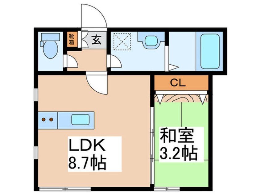 間取図 仮）アザーレ・ディオン