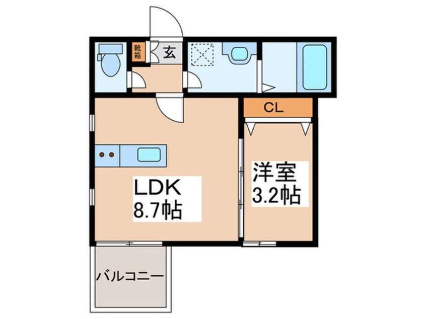 間取図 仮）アザーレ・ディオン