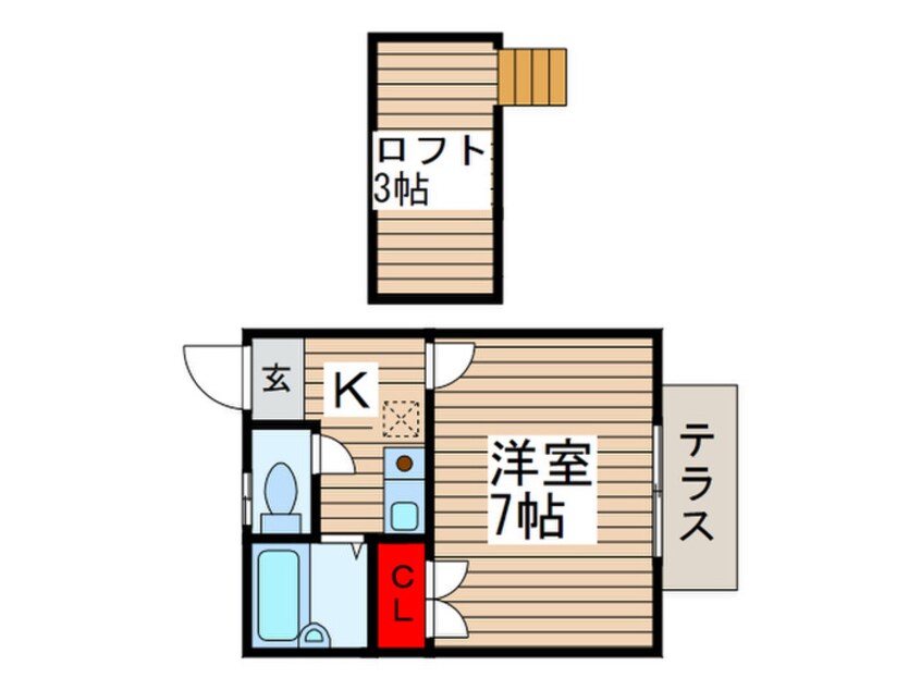 間取図 名都借バディハイツパート２