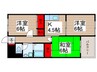 ロイヤルハイツ大野 3Kの間取り