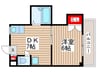 アイリス 1DKの間取り