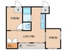 シルベーヌ大森 2LDKの間取り