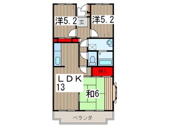 間取図 ウエストフィールド