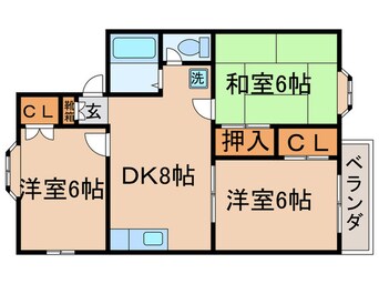 間取図 ビュ－プラザフラット